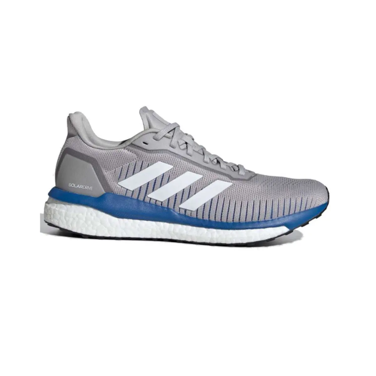Adidas Men`s Athletic Sneakers Solar Drive 19 Running Lace-up Shoes - Gray
