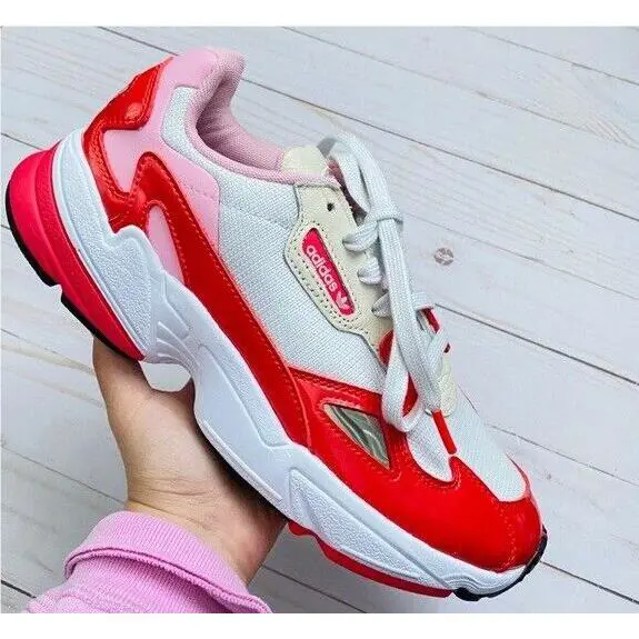 Adidas shoes - adidas Originals Falcon - Originals Falcon - Crystal White / Active Red / Shock Red 8