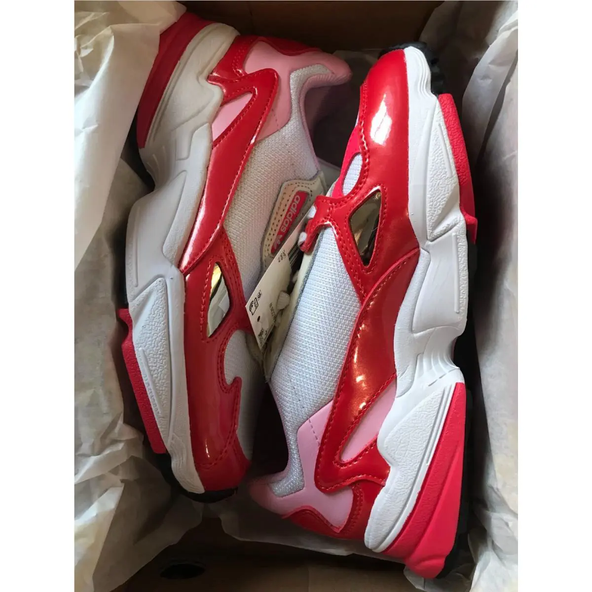 Adidas shoes - adidas Originals Falcon - Originals Falcon - Crystal White / Active Red / Shock Red 4