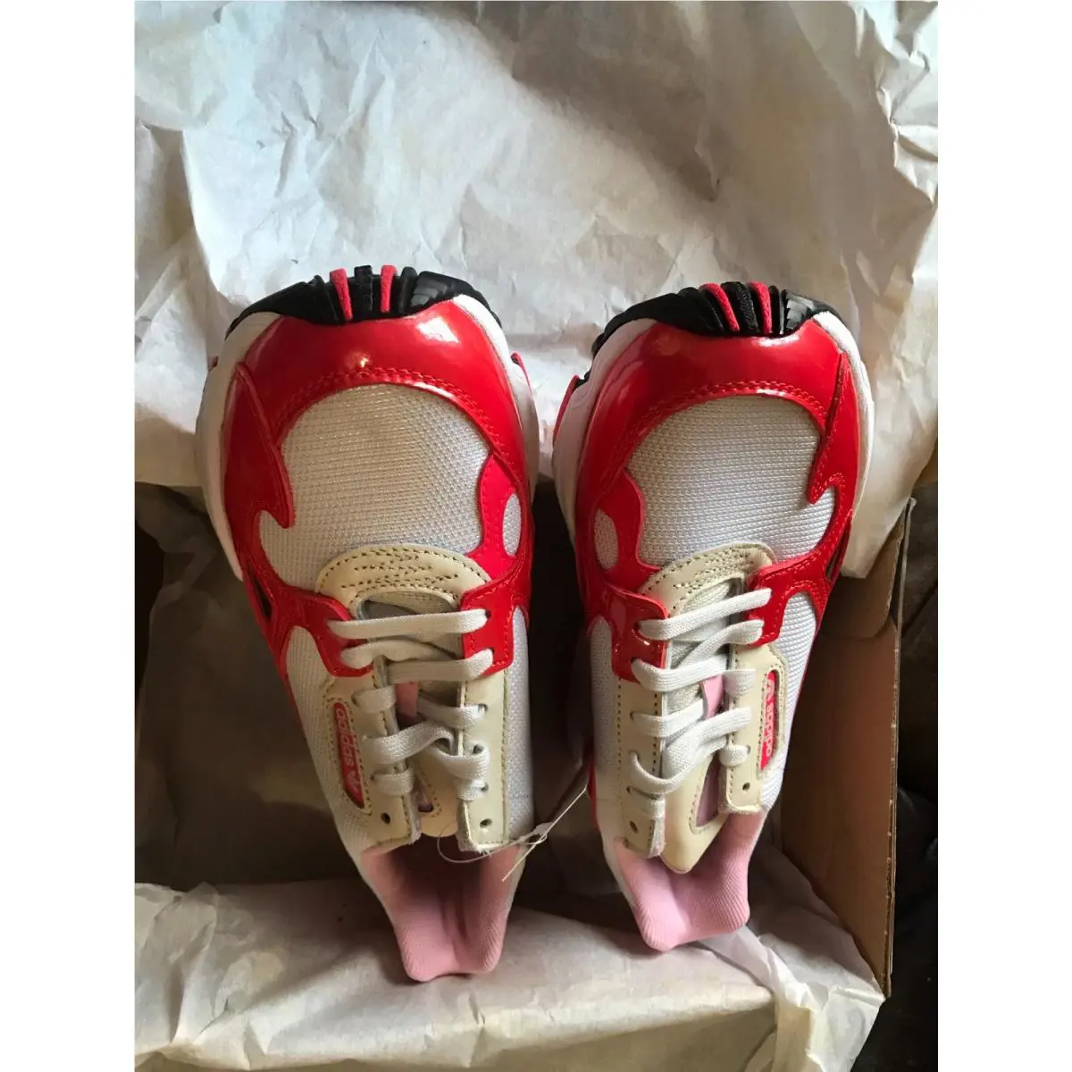 Adidas shoes - adidas Originals Falcon - Originals Falcon - Crystal White / Active Red / Shock Red 5