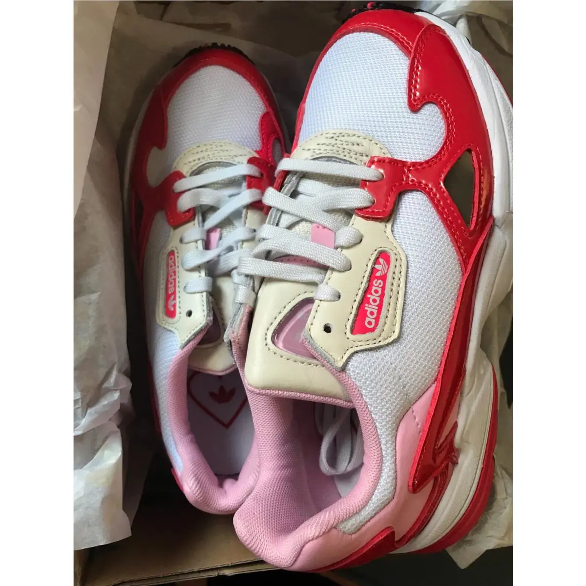 Adidas shoes - adidas Originals Falcon - Originals Falcon - Crystal White / Active Red / Shock Red 7
