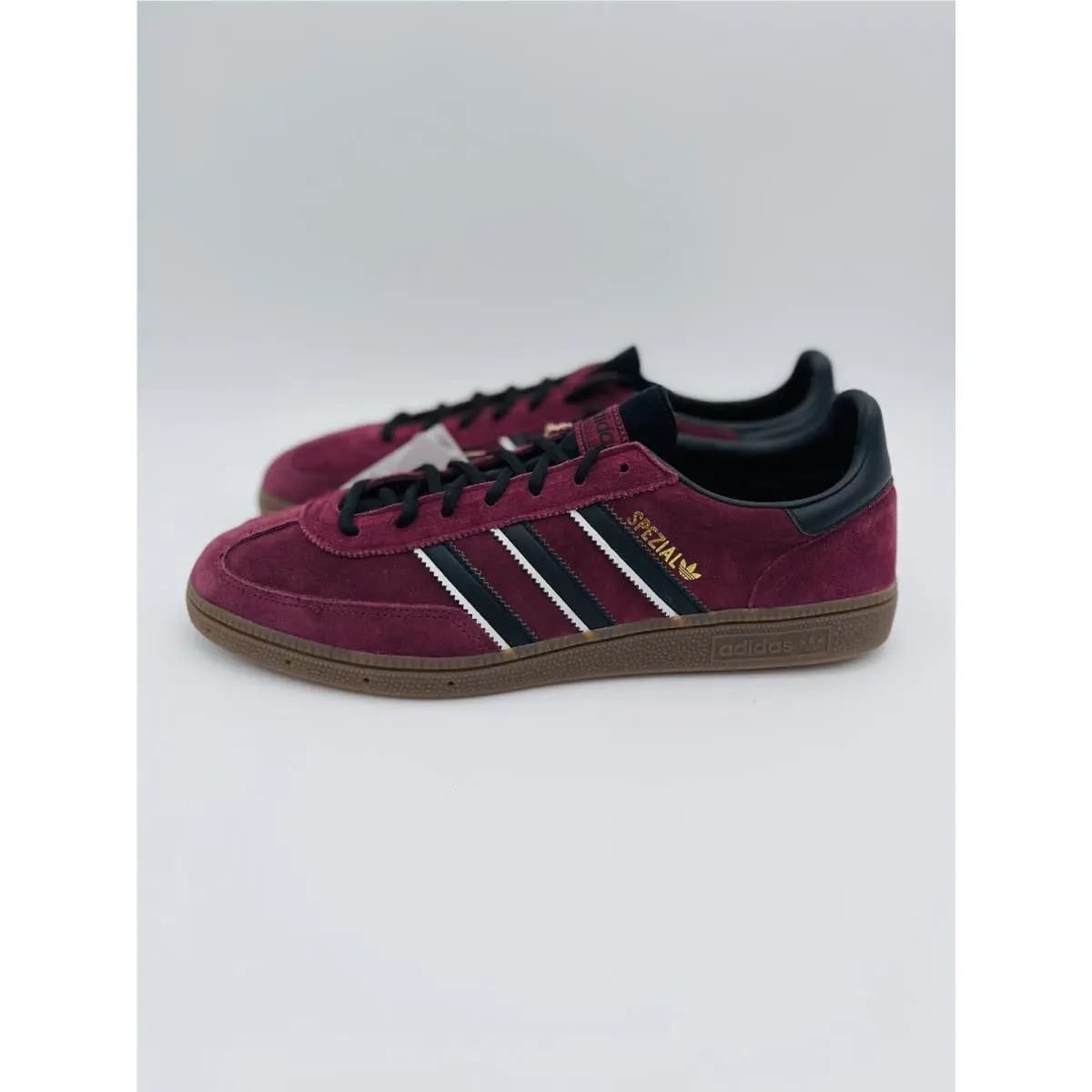13 Mens Adidas Handball Spezial Low Casual Shoes Red Black White IG6184