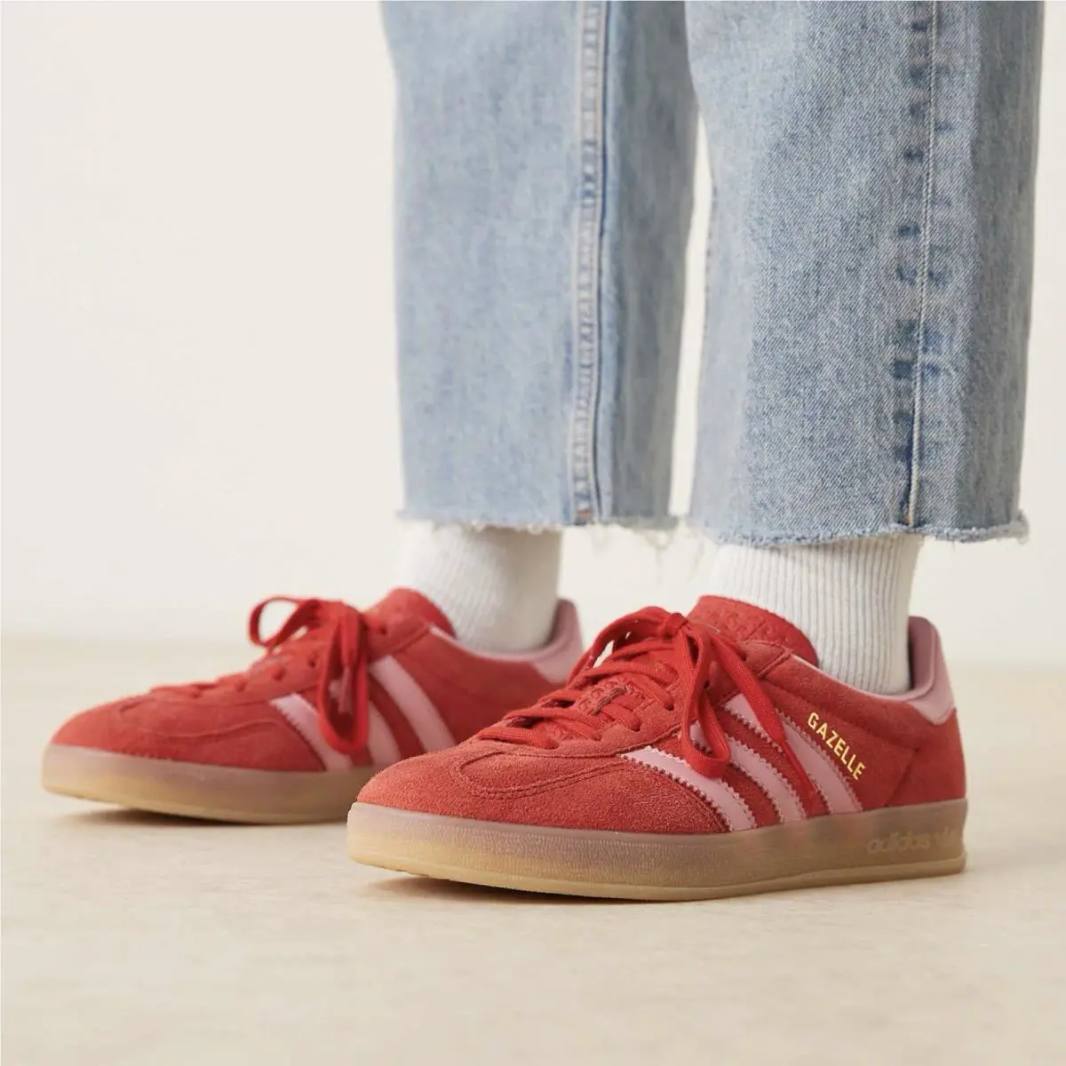 Adidas shoes - Adidas Originals Gazelle Indoor - Originals Gazelle Indoor - Adidas Womens Sneakers - Red 1