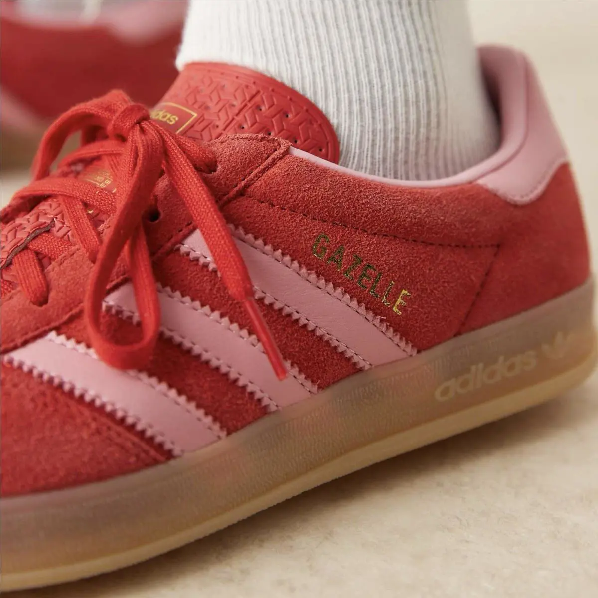 Adidas shoes - Adidas Originals Gazelle Indoor - Originals Gazelle Indoor - Adidas Womens Sneakers - Red 3