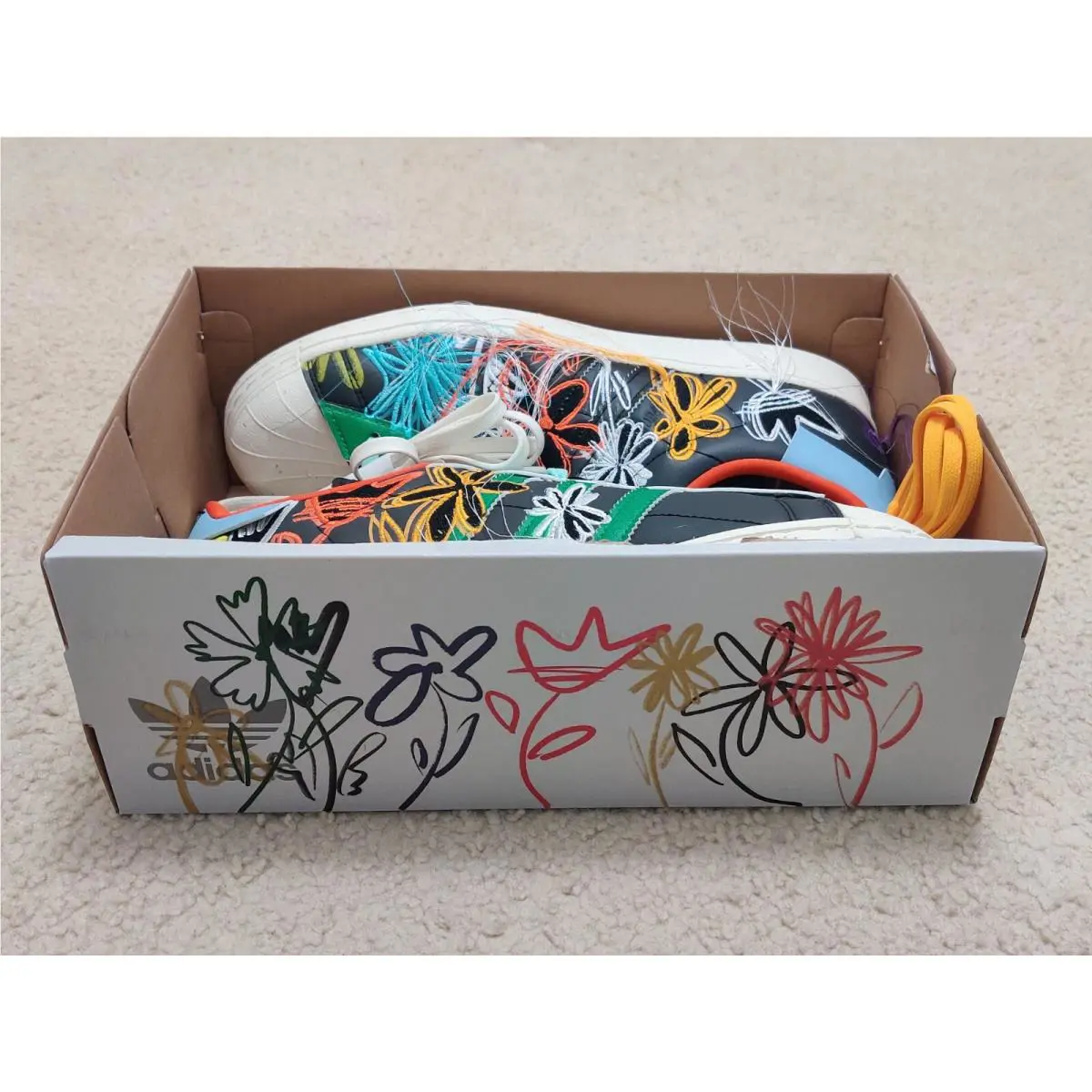 Adidas shoes - adidas Superstar Sean Wotherspoon - Superstar Sean Wotherspoon - GX3823 - Core Black/Bright Yellow/Green 10
