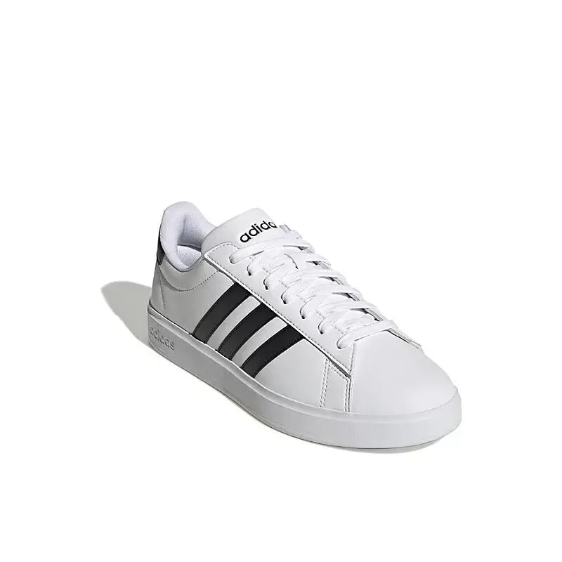 Adidas Grand Court 2 Men`s Shoes Sneakers Walking Gym Comfort Version - White, Fashion: White/Black