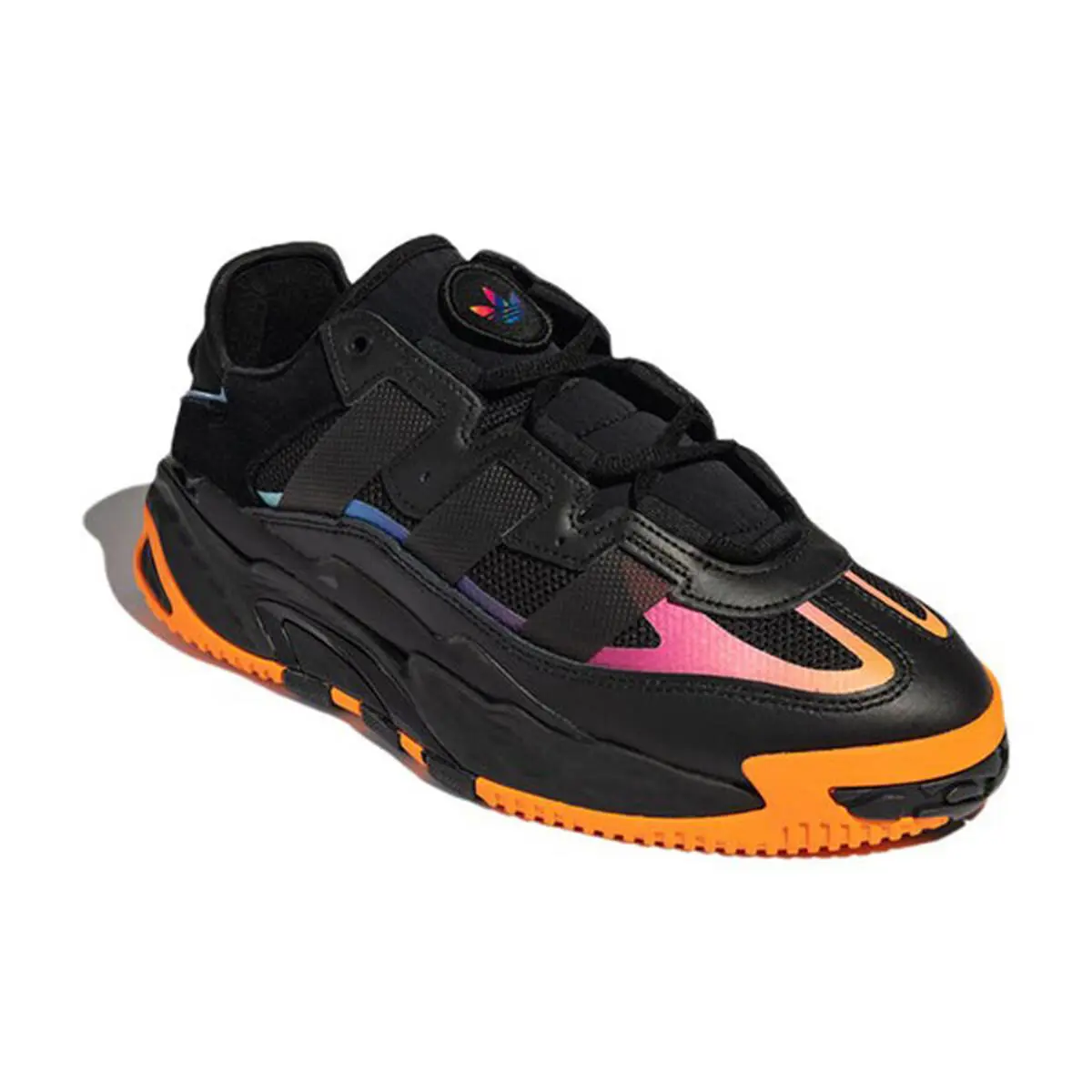 Adidas Men`s Niteball Shoes Color Options - Core Black/Orange Rush