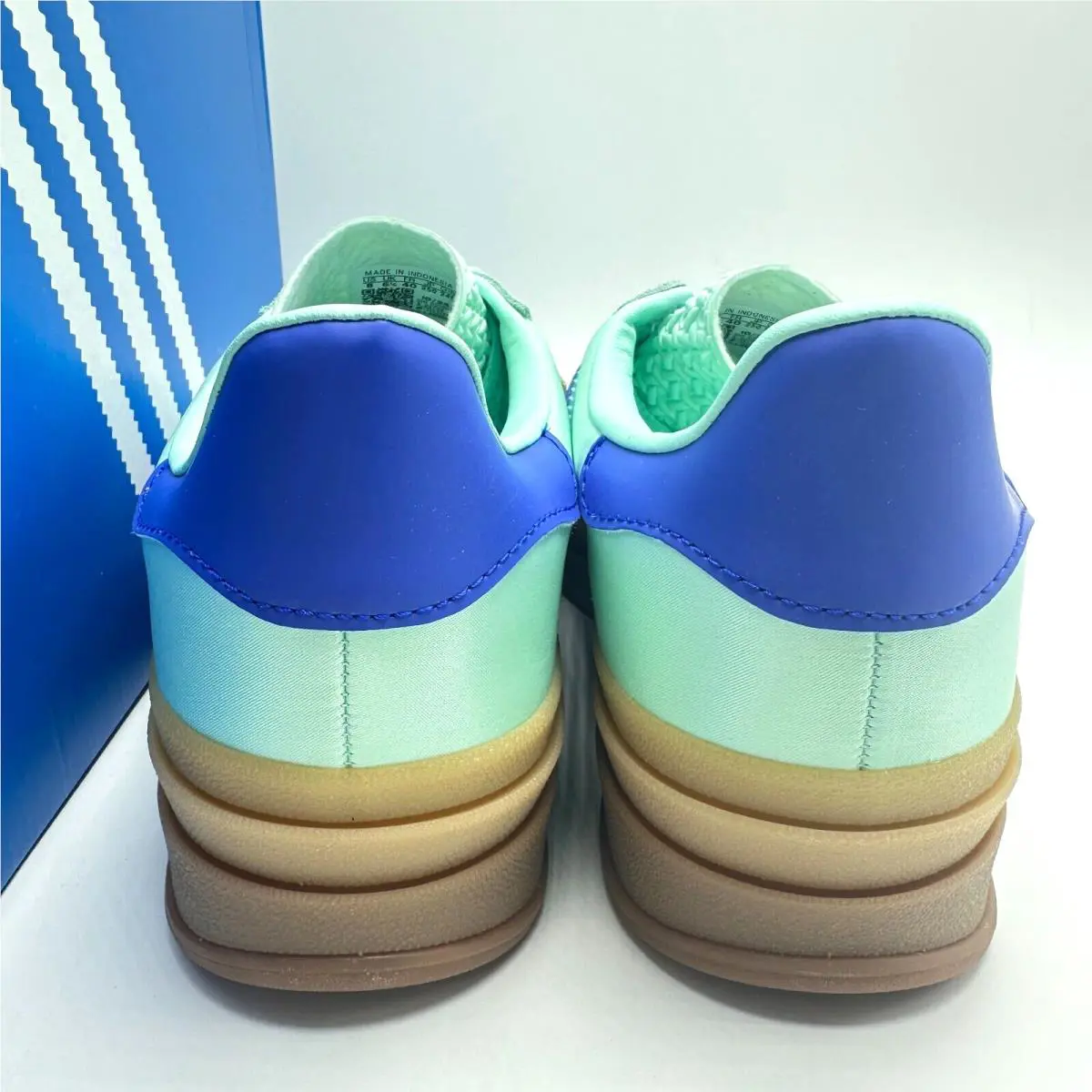 Adidas shoes - adidas Gazelle - Gazelle - JI2702 - Clear Mint/Lucid Blue/Gold Metallic 3