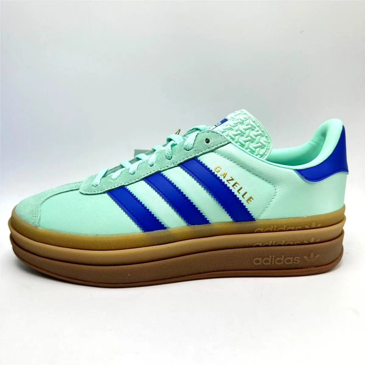 Adidas shoes - adidas Gazelle - Gazelle - JI2702 - Clear Mint/Lucid Blue/Gold Metallic 7