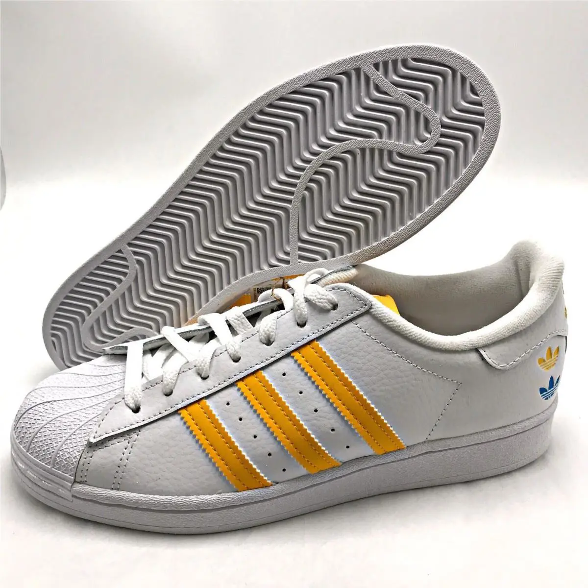Adidas shoes - ADIDAS SUPERSTAR - SUPERSTAR - GZ4741 - White / Orange 6