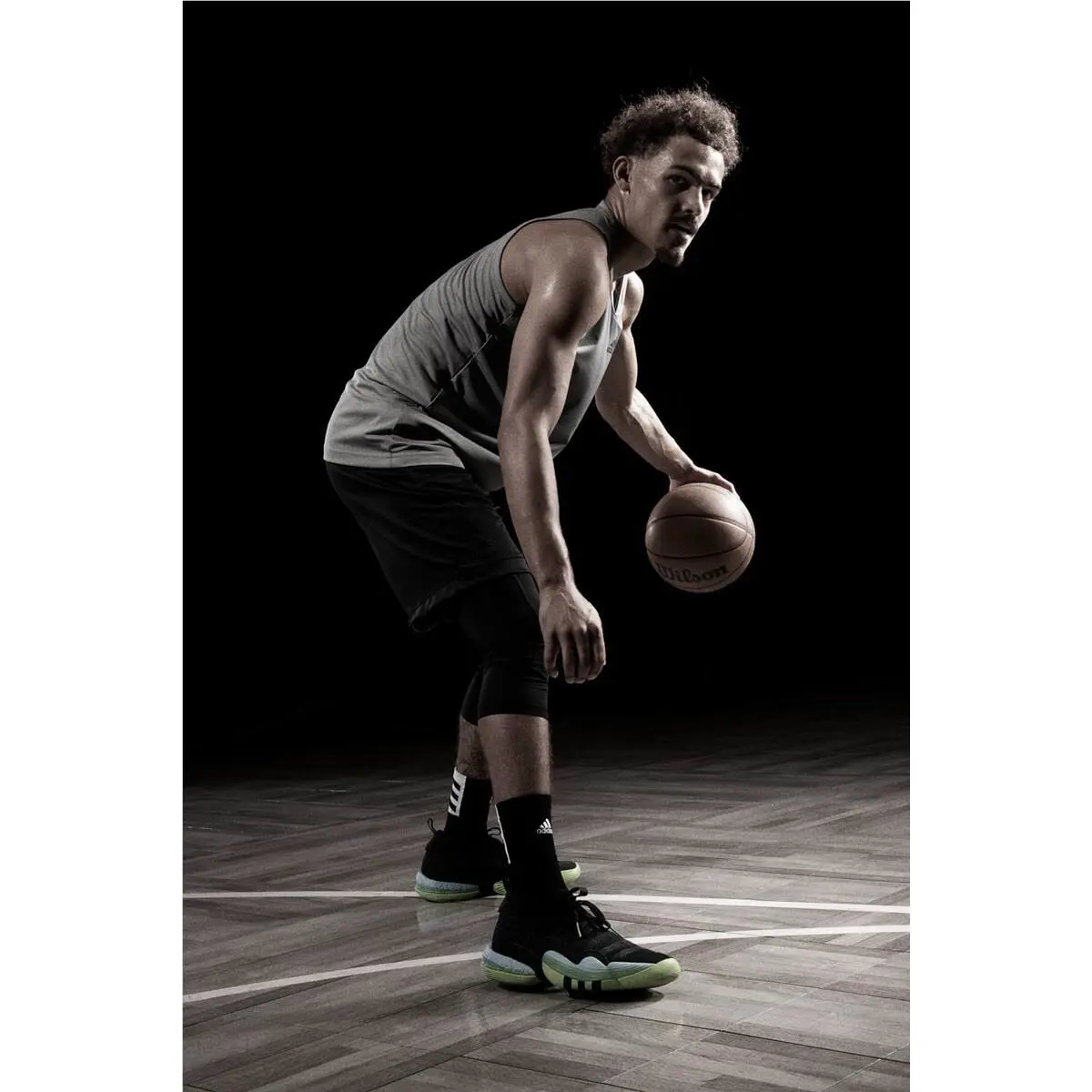 Adidas shoes - Adidas Trey Young 2 - Trey Young - Adidas Trey Young - Black 3