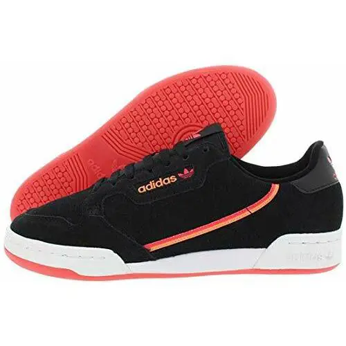 Adidas Men`s Continental 80 Sneakers Core Black / Real Lilac / Orange - Black