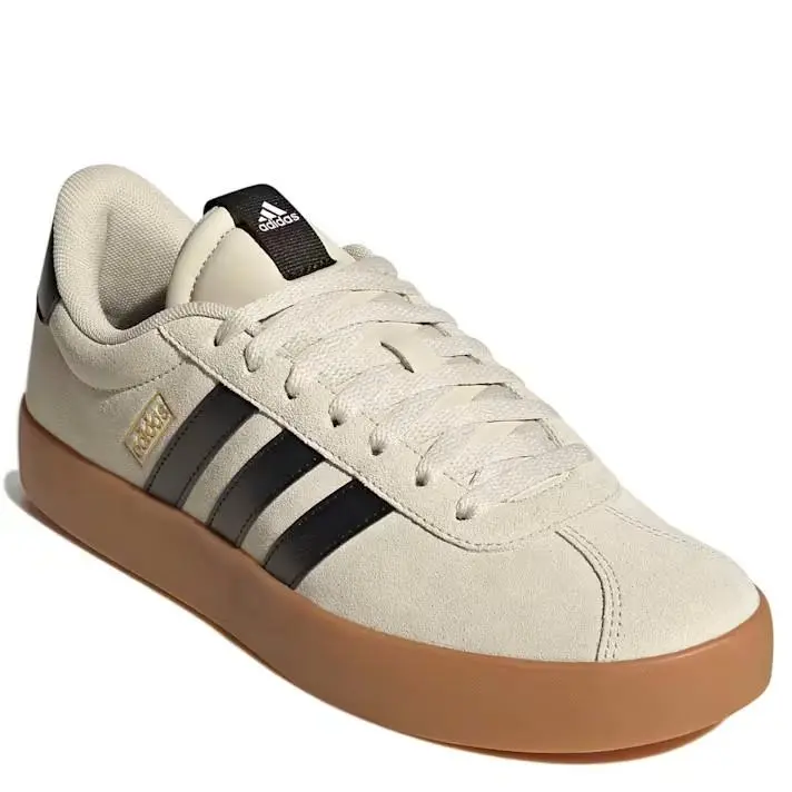 VL Court 3.0 Men Shoes Sneakers Casual Skate Trainer Low Top Beige by Adidas