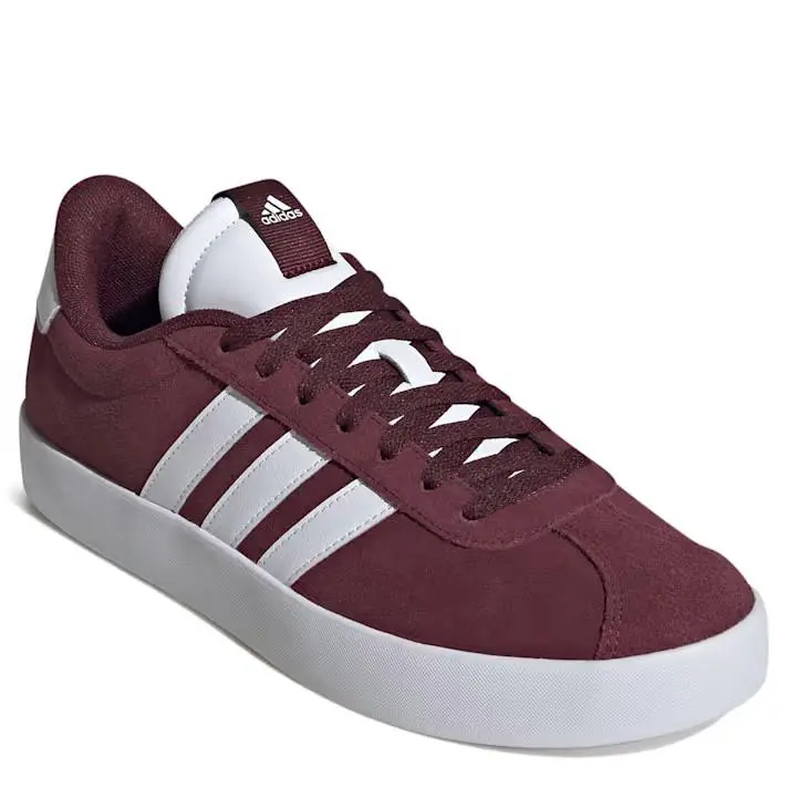 VL Court 3.0 Men Shoes Sneakers Casual Skate Trainer Low Top Burgundy by Adidas