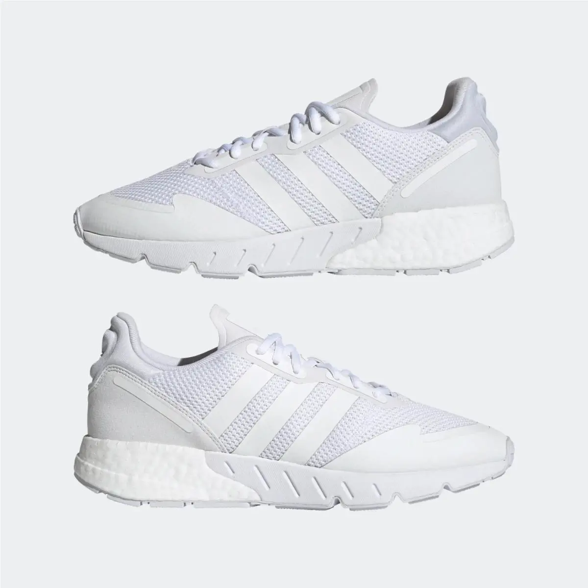 Adidas shoes - Adidas ZX 1K Boost - Boost - FX6516 - Cloud White / Cloud White / Cloud White 12