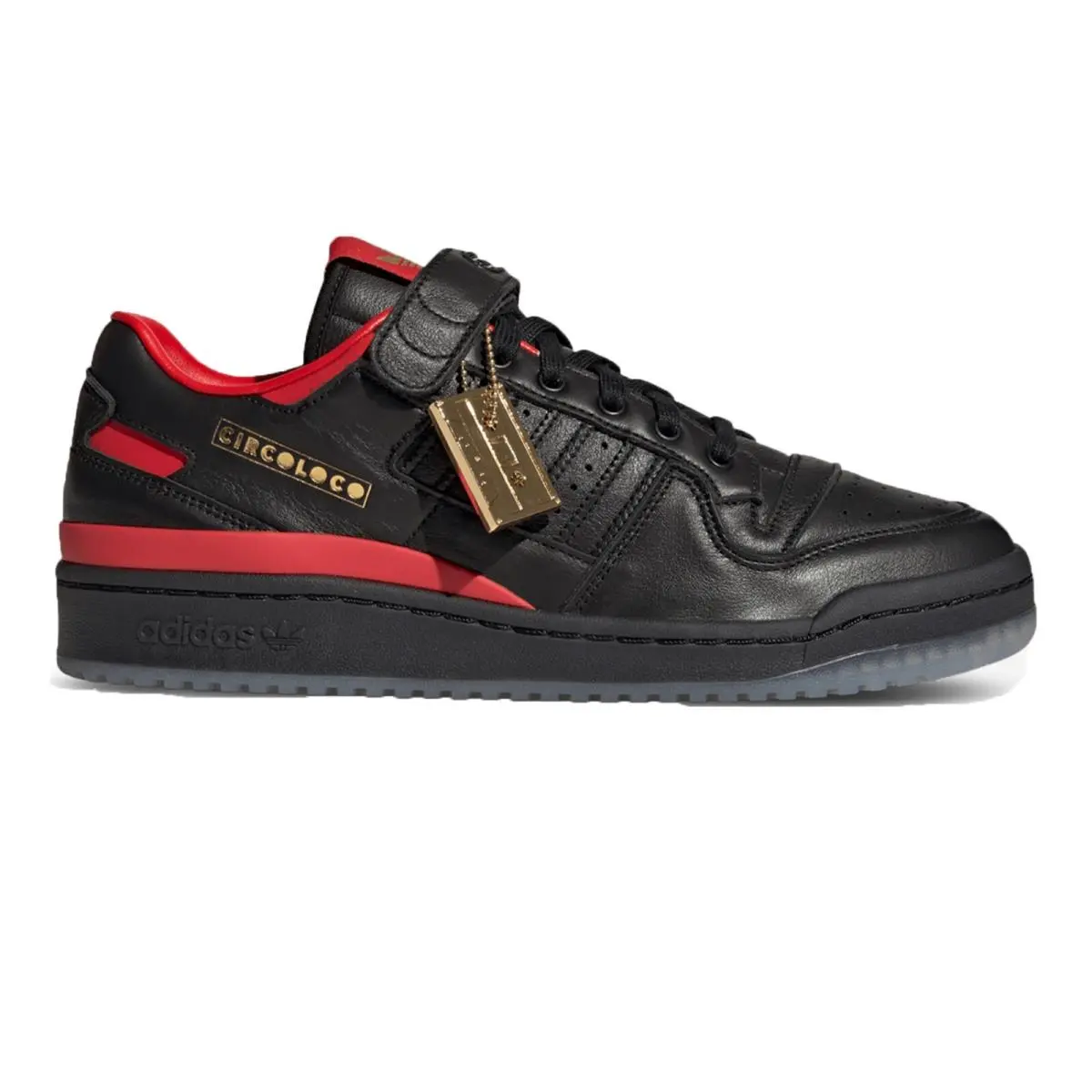 Adidas shoes - Forum Low x Circoloco - Forum Low Circoloco - HQ3618 - Core Black/Core Black/Vivid Red 2