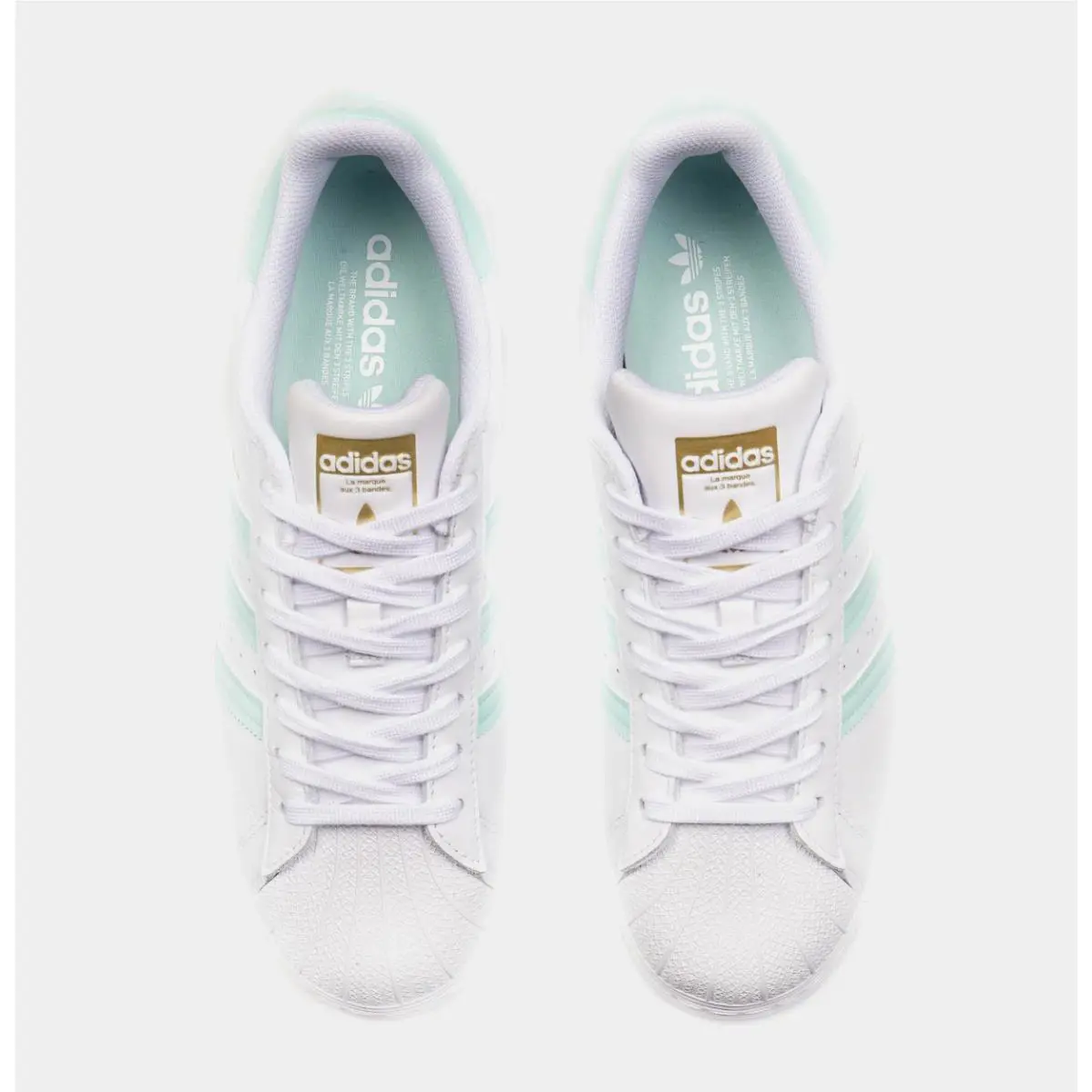Adidas shoes - adidas Superstar - Superstar - GX2538 - Cloud White/Clear Mint/Gold Metallic 9