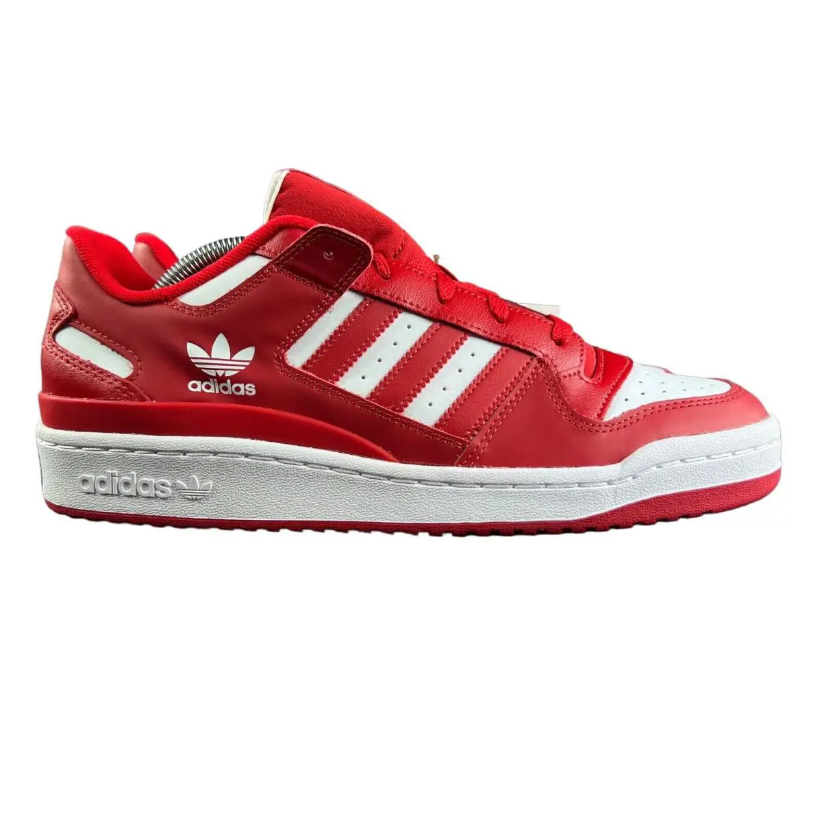Adidas Forum Low CL Scarlet Red White Shoes HQ1495 Men`s Sizes 8 - 12 - Red