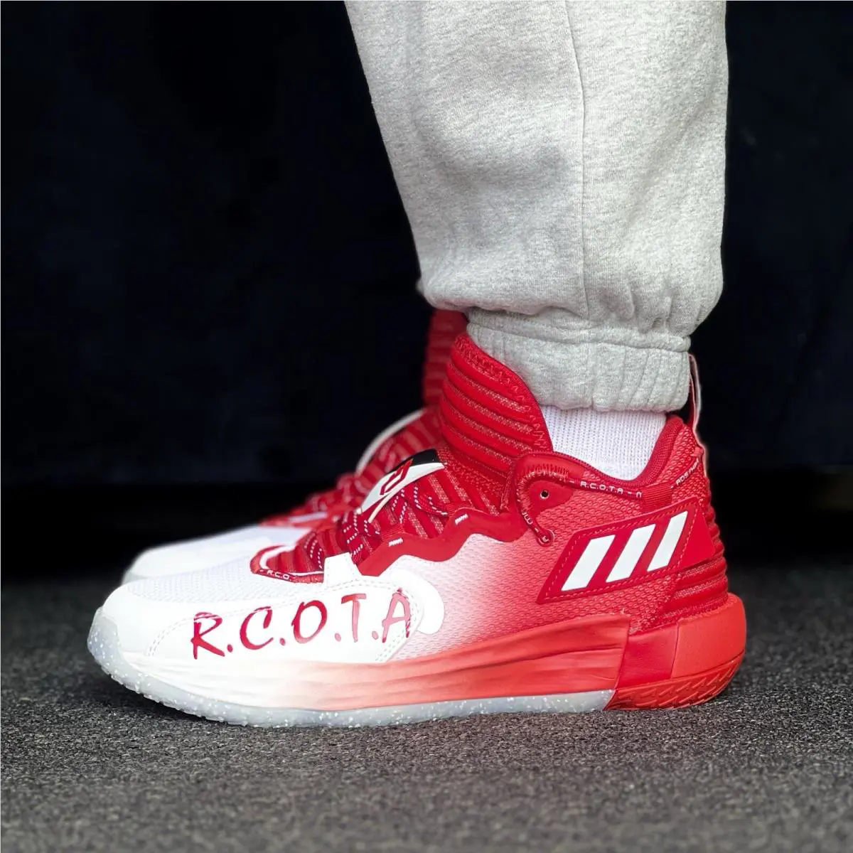 Adidas shoes - adidas Dame - Dame - Red 4
