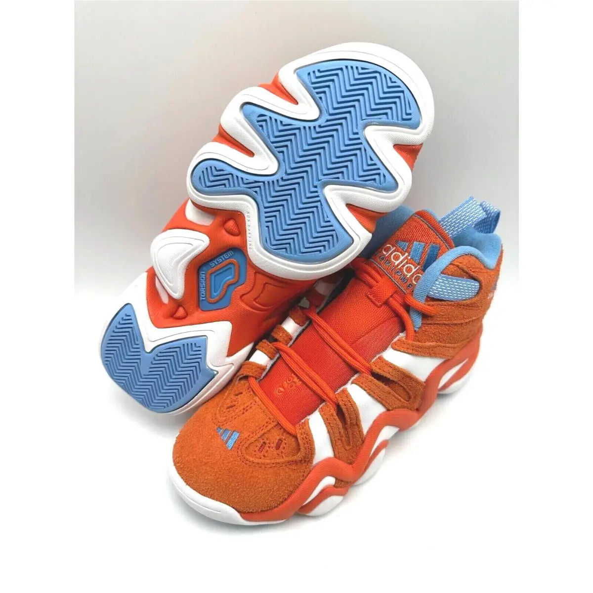 Adidas shoes Crazy - TEAM ORANGE/CLOUD WHITE/TEAM LIGHT BLUE 10