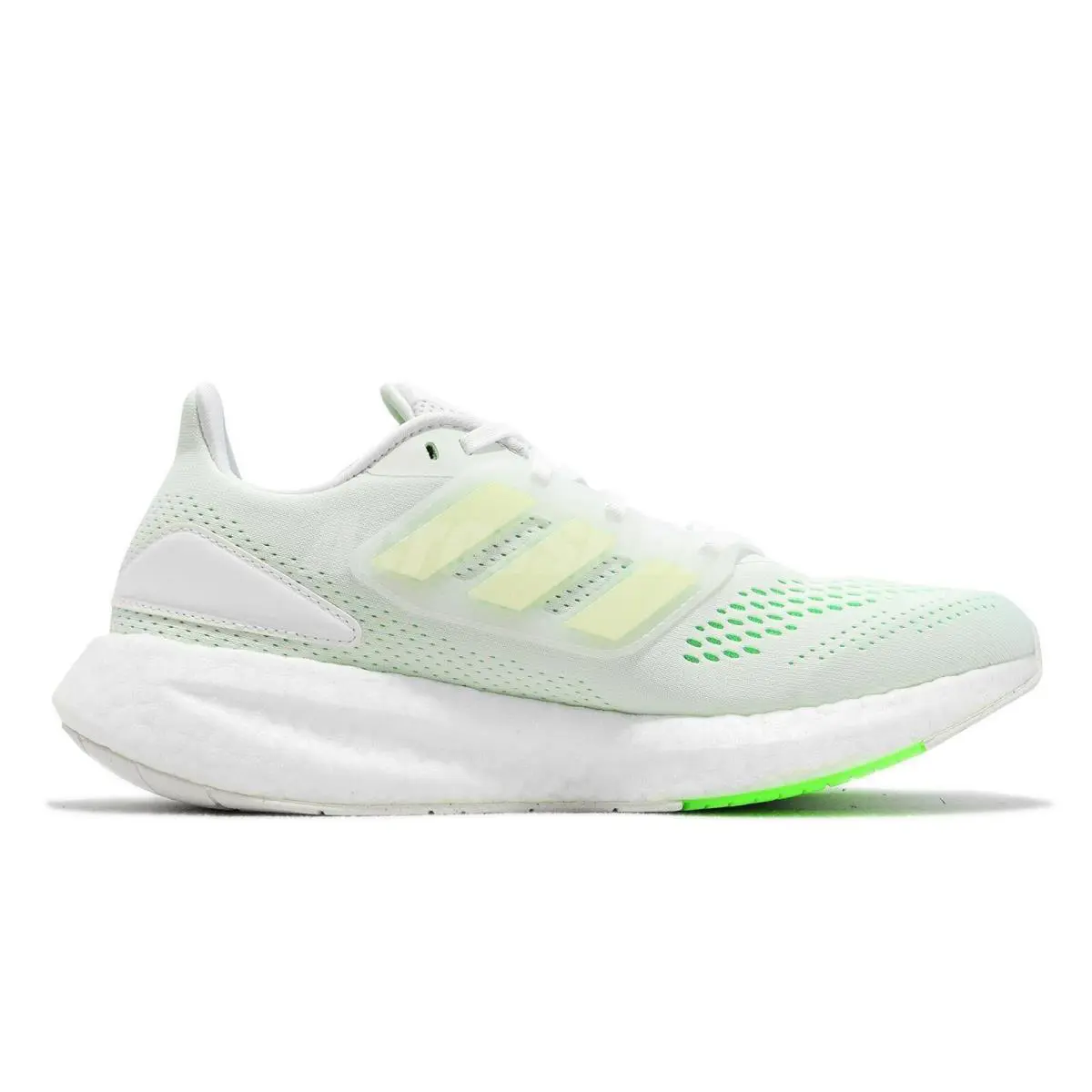 Adidas shoes - PUREBOOST 22 RUNNING SHOES - PUREBOOST RUNNING SHOES - GZ5175 - Cloud White / Cloud White / Beam Green 3
