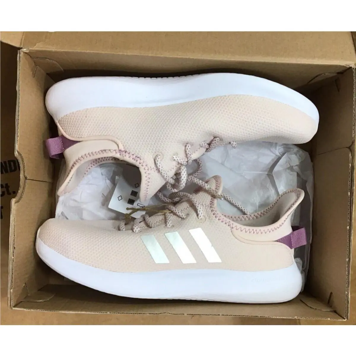 Adidas Women`s 6 Pink Cloudfoam Pure Spw K Shoe IG2423