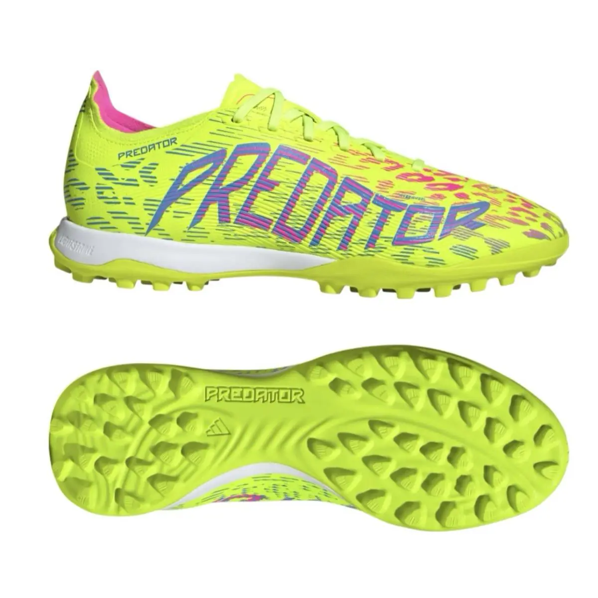 Adidas Predator League TF Men’s Soccer Shoe Turf Football Cleat Neon 770