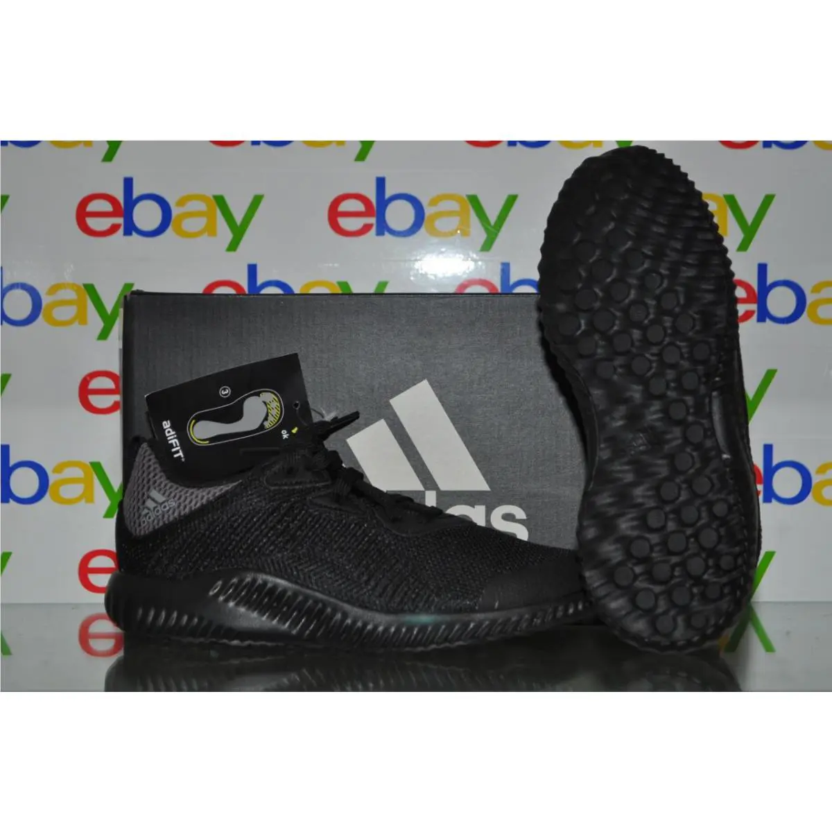 Adidas Alphabounce c Pre School Boys Running Shoes BW1186 Black