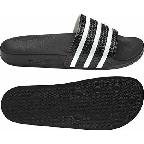 Adidas Adilette Slides Sandals Mens Shoes Black Beach Flip Flops 072137