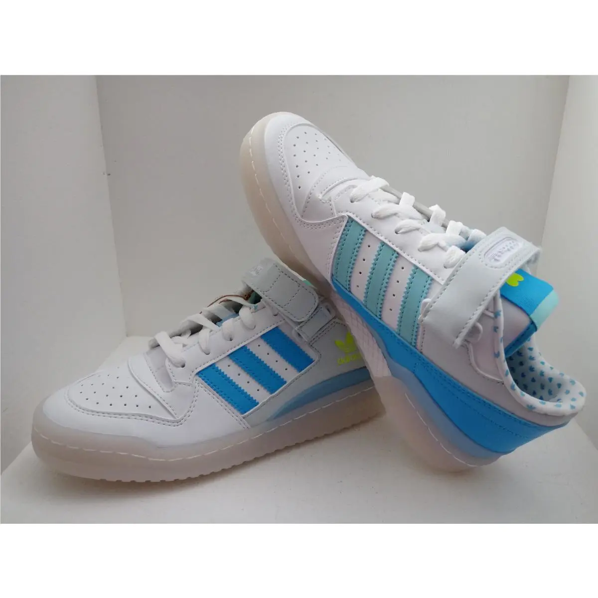 Adidas shoes - ADIDAS FORUM LOW - FORUM LOW - GZ0799 - WHITE/RUSH SKY-CLEAR AQUA 8