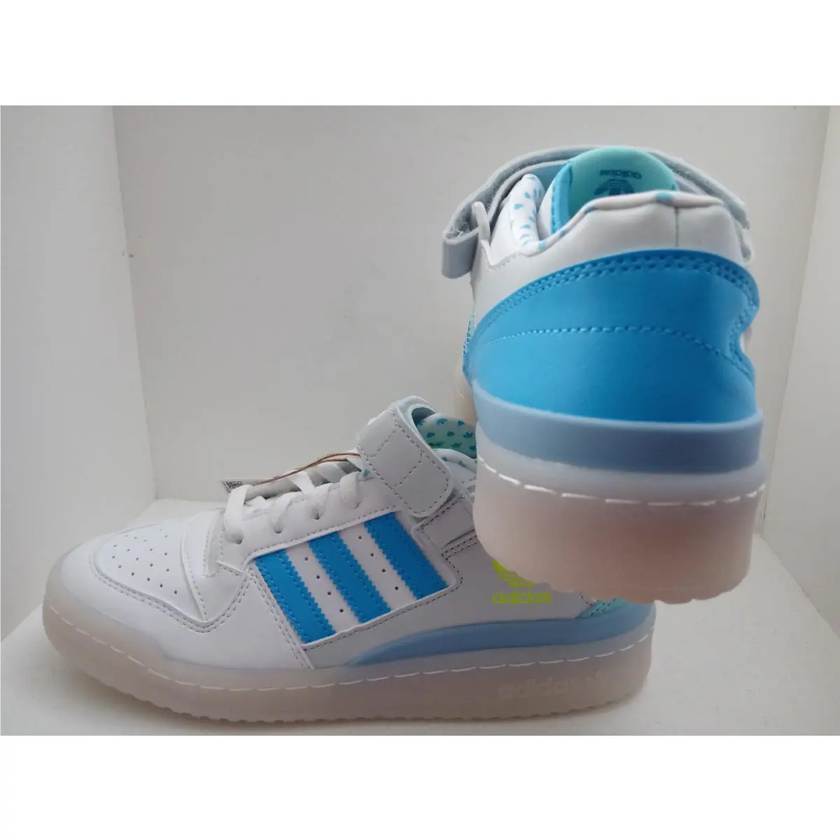 Adidas shoes - ADIDAS FORUM LOW - FORUM LOW - GZ0799 - WHITE/RUSH SKY-CLEAR AQUA 10