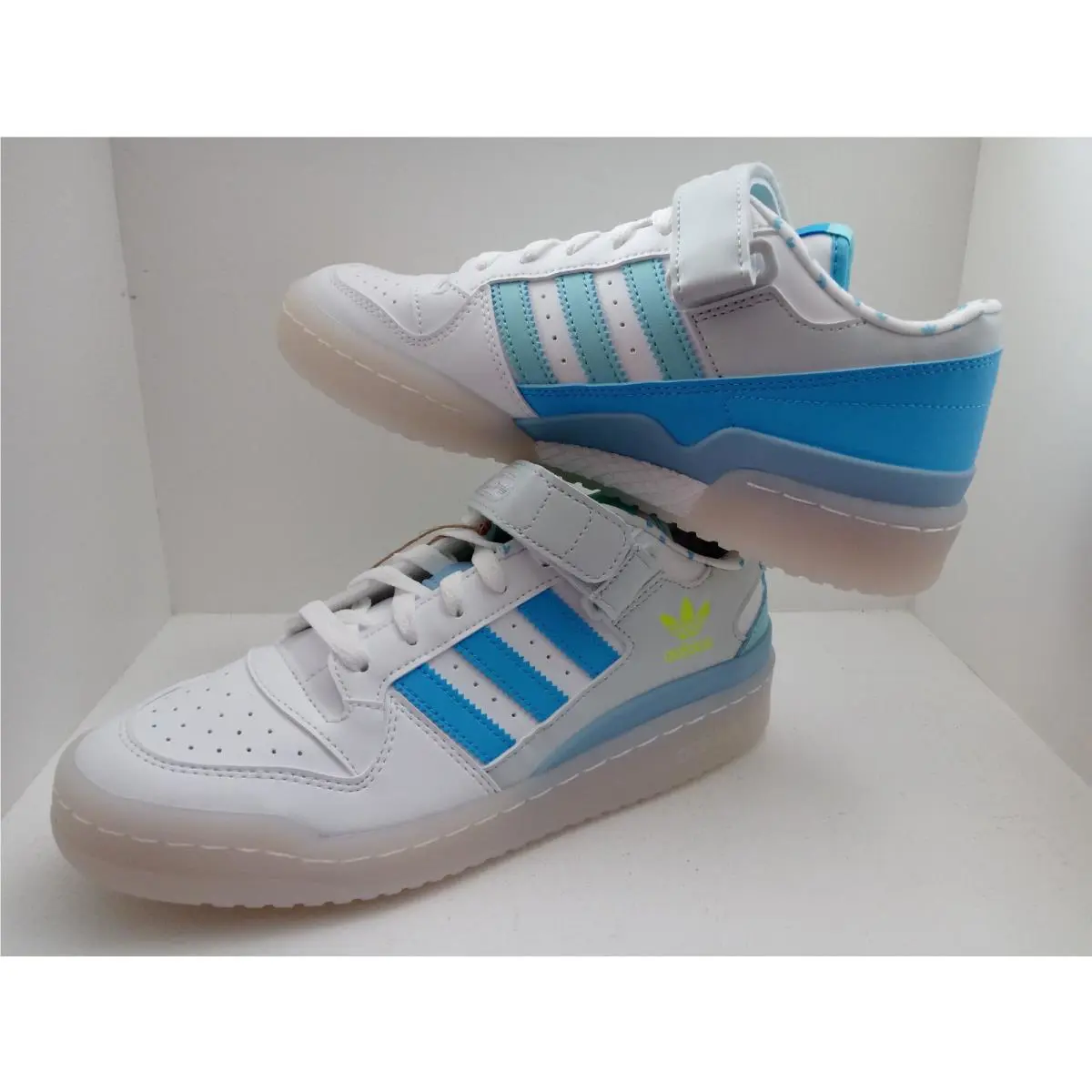 Adidas shoes - ADIDAS FORUM LOW - FORUM LOW - GZ0799 - WHITE/RUSH SKY-CLEAR AQUA 11