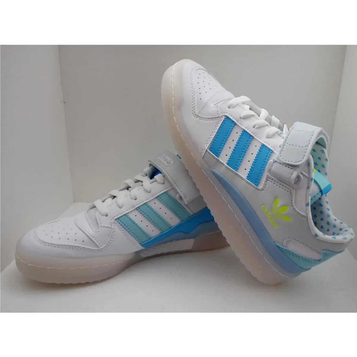 Adidas shoes - ADIDAS FORUM LOW - FORUM LOW - GZ0799 - WHITE/RUSH SKY-CLEAR AQUA 20