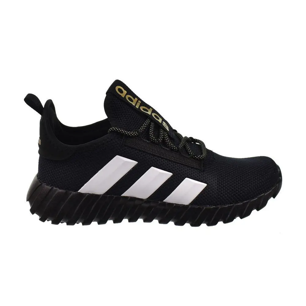 Adidas Kaptir 3S K Big Kids` Shoes Core Black/metallic Gold/white ji4108 - Core Black/Metallic Gold/Footwear white