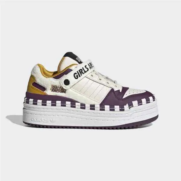 Adidas shoes - TRIPLE PLATFORUM LO - TRIPLE PLATFORUM - GY2618 - White/Purple/Yellow 0
