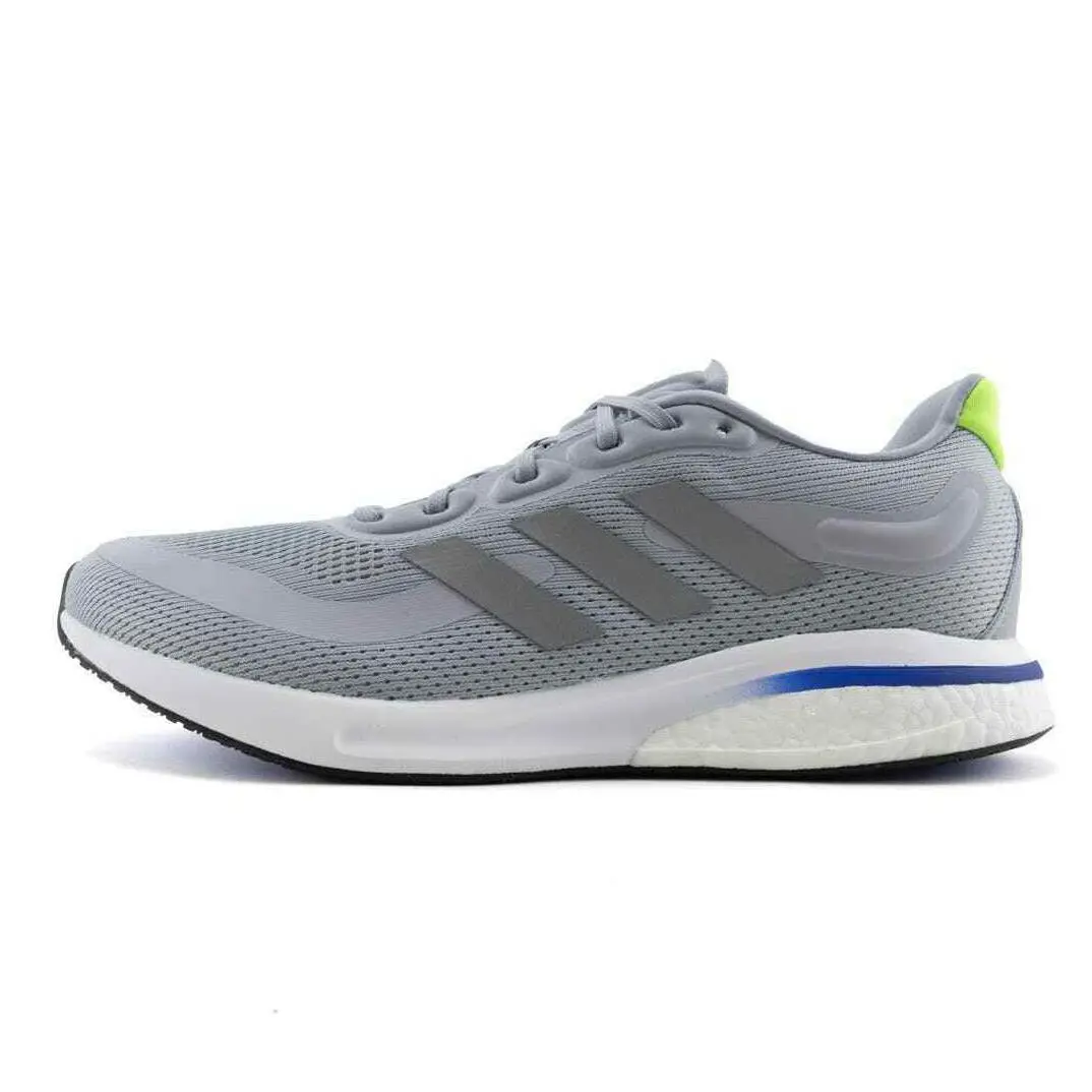 Mens Adidas Supernova Halo Silver Running Shoes Size 7.5 Sneaker - Silver
