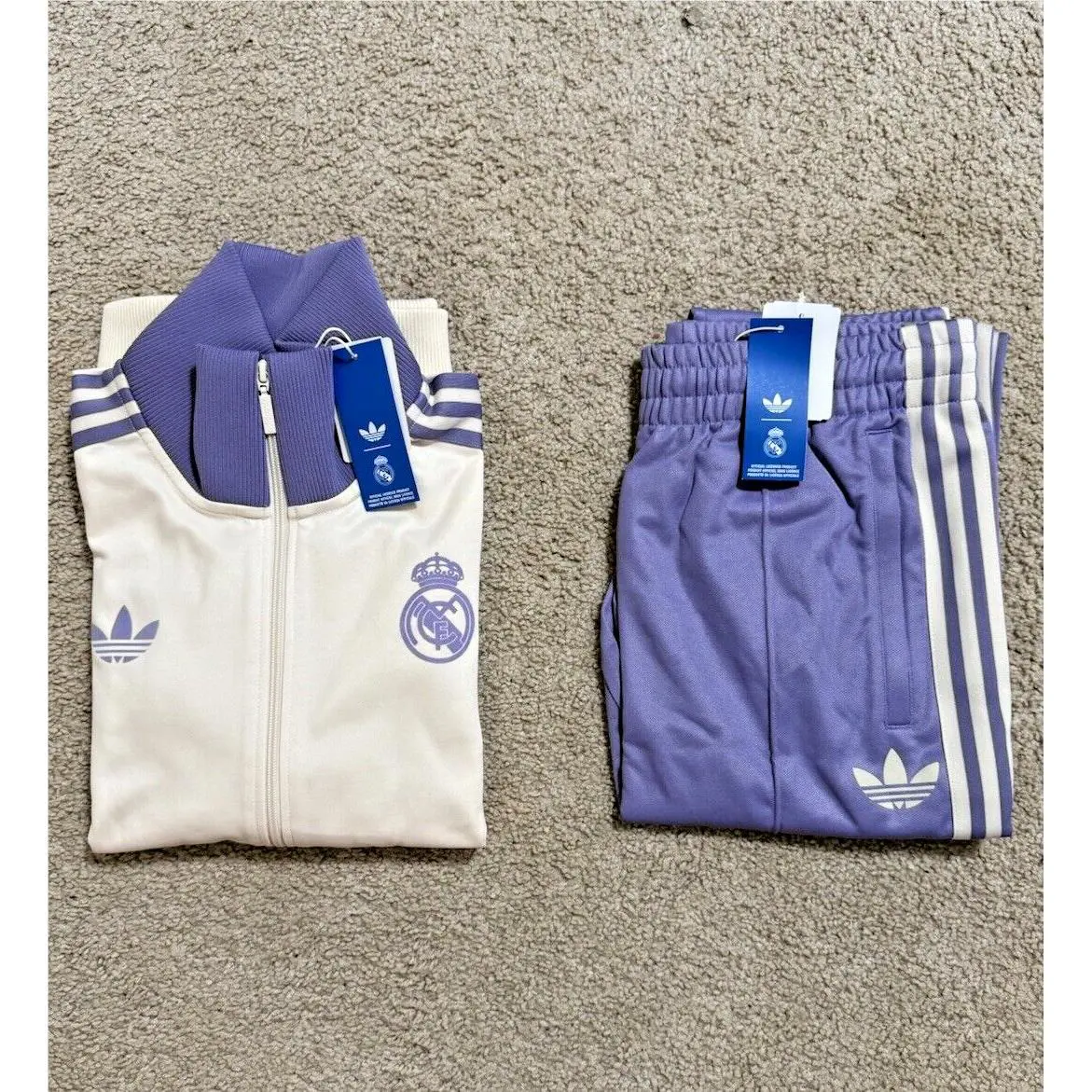 Adidas clothing  - Purple/Tan/White 17