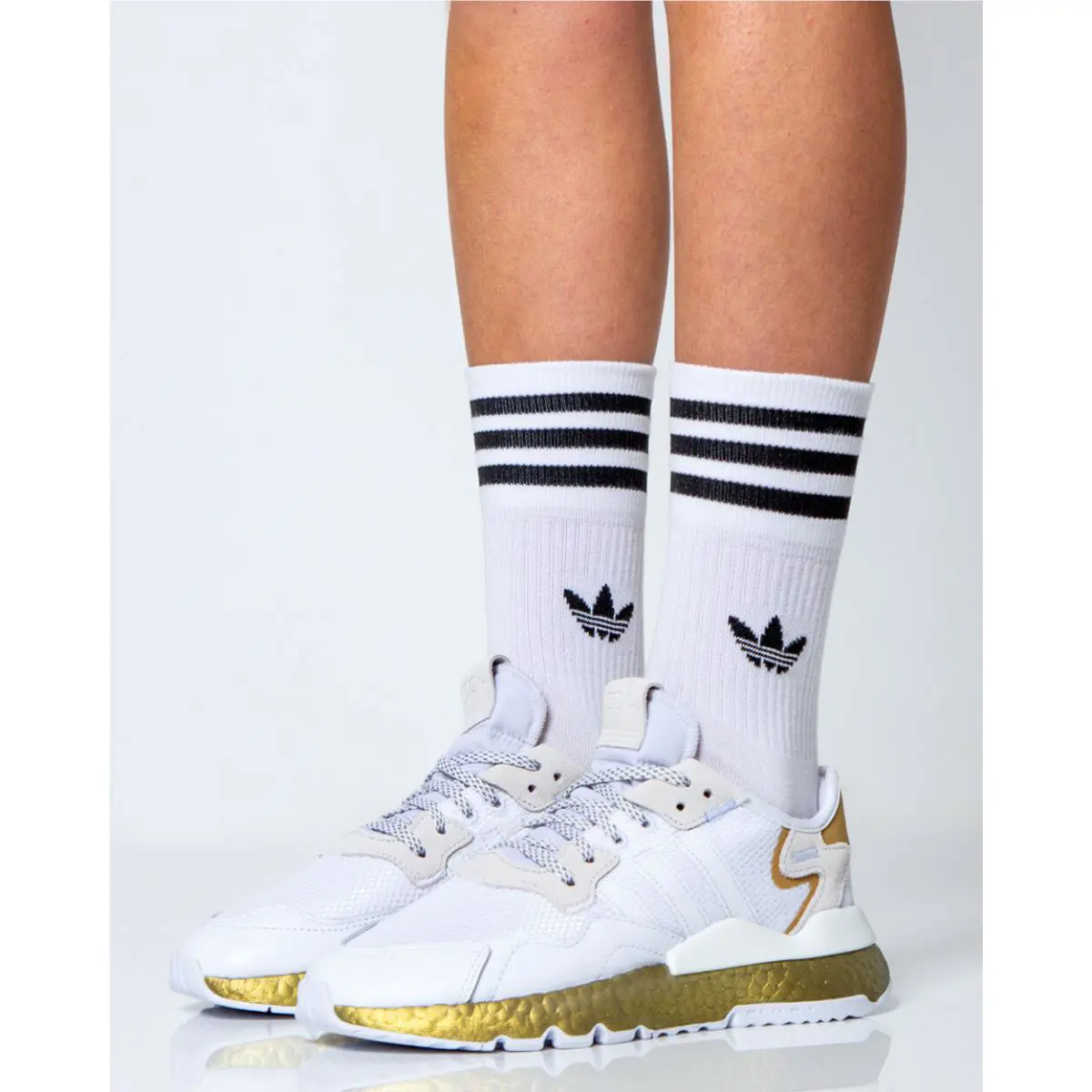 Adidas shoes - ADIDAS NITE JOGGER - NITE JOGGER - FV4138 - CLOUD WHITE / PERIWINKLE / GOLD METALLIC 0
