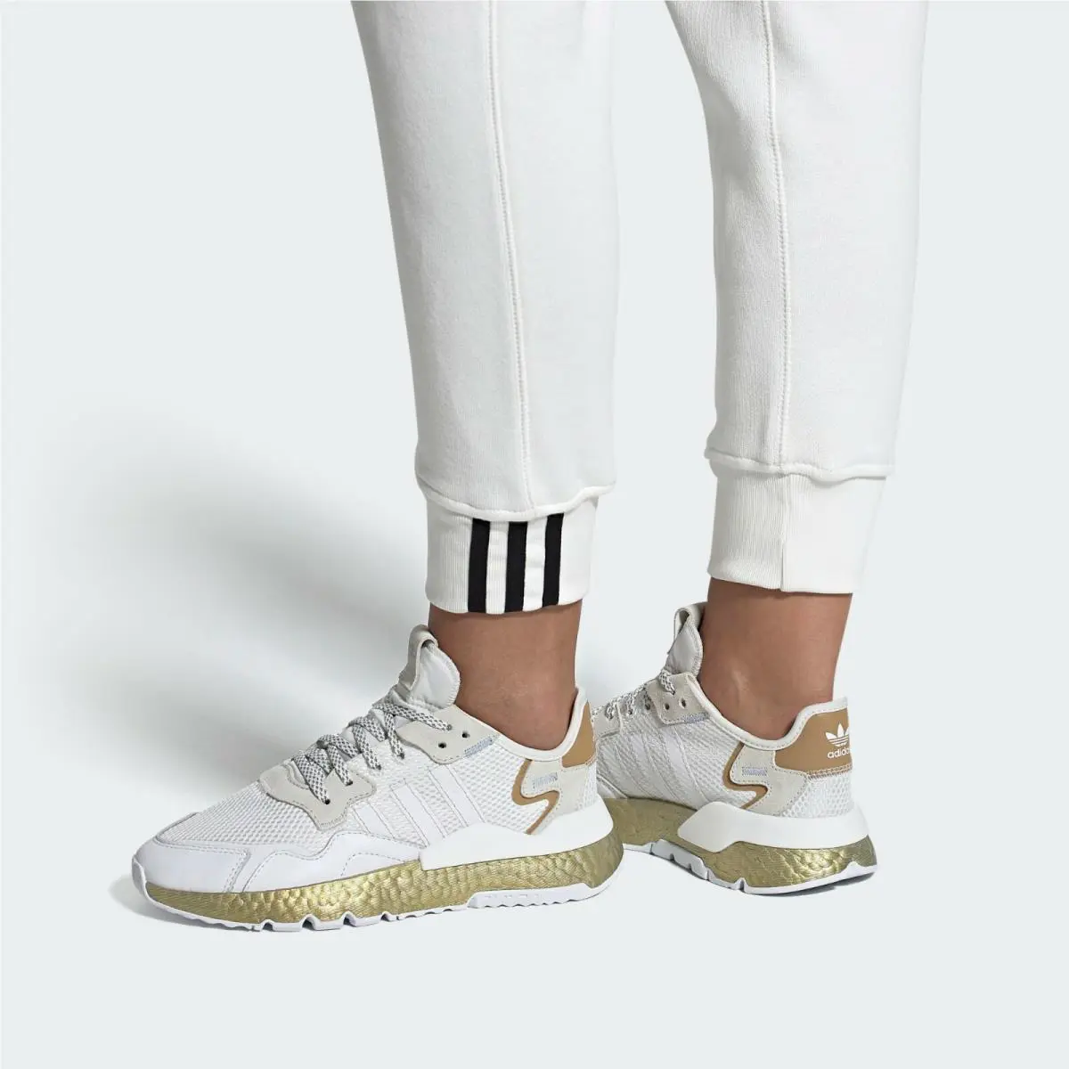 Adidas shoes - ADIDAS NITE JOGGER - NITE JOGGER - FV4138 - CLOUD WHITE / PERIWINKLE / GOLD METALLIC 17