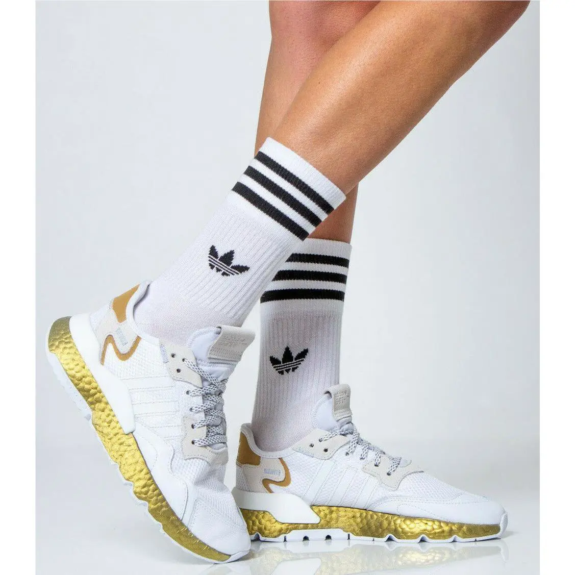 Adidas shoes - ADIDAS NITE JOGGER - NITE JOGGER - FV4138 - CLOUD WHITE / PERIWINKLE / GOLD METALLIC 11