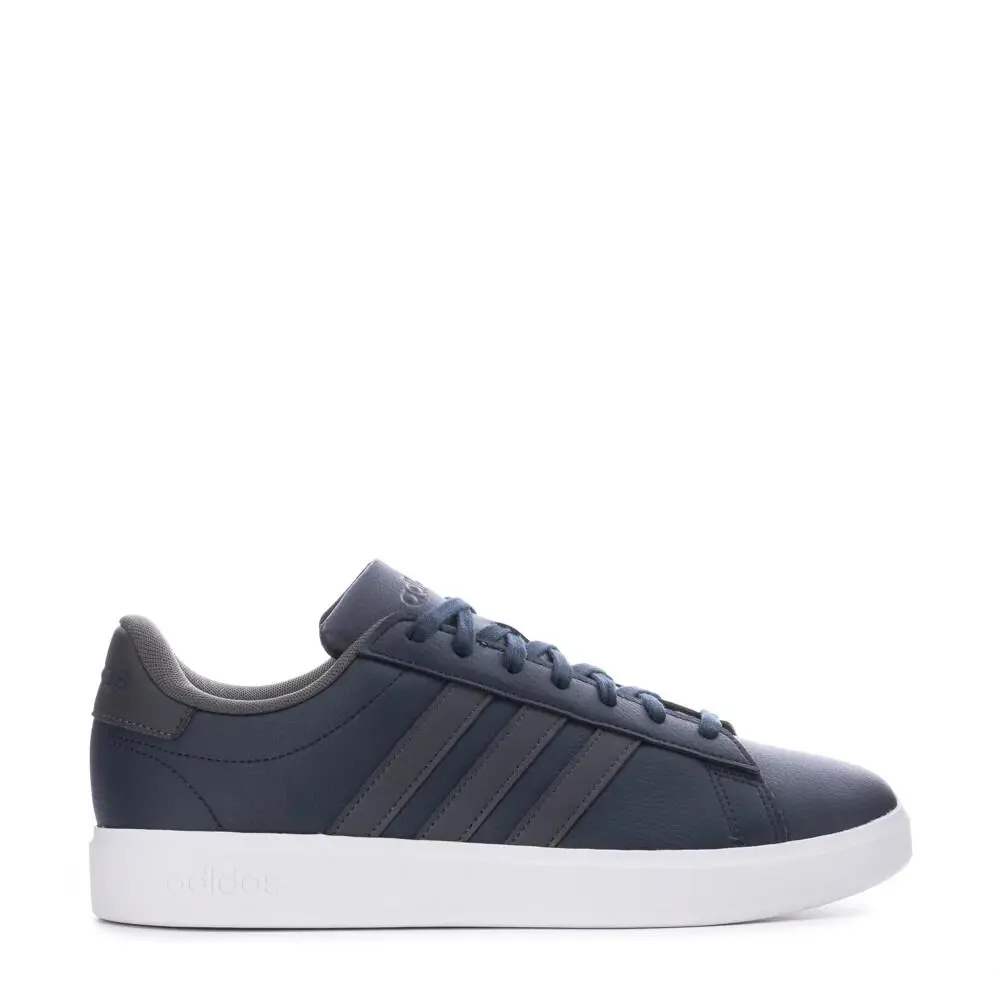 Men`s Adidas Grand Court 2.0 IG9226 Aurora Ink/grey/white Shoes - Blue