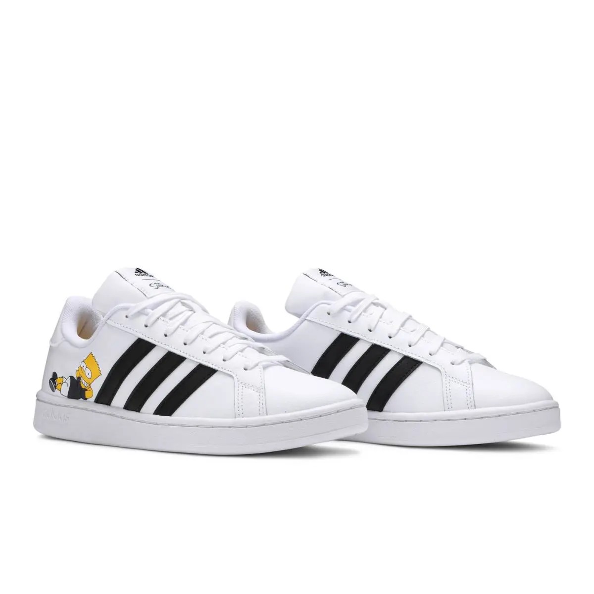 H02555 Mens Adidas Grand Court - White