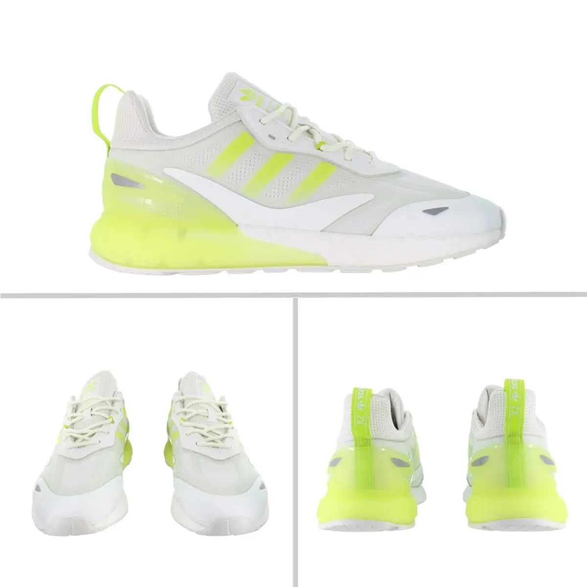 Adidas shoes - Adidas Originals ZX 2K Boost 2.0 - GZ7734 - White, Semi Solar Slime 2