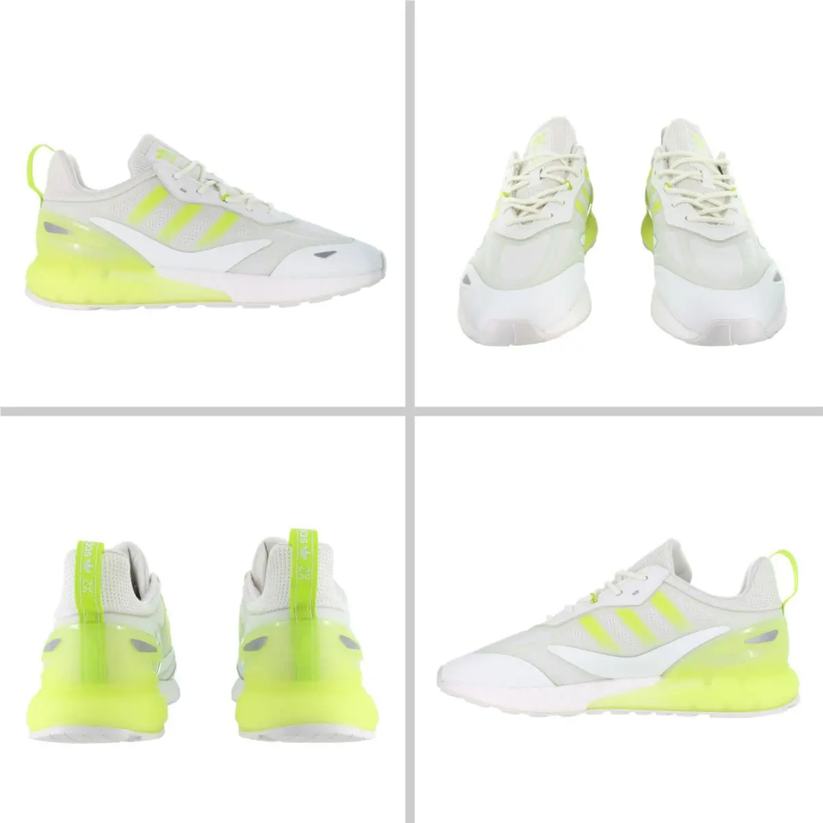 Adidas shoes - Adidas Originals ZX 2K Boost 2.0 - GZ7734 - White, Semi Solar Slime 8