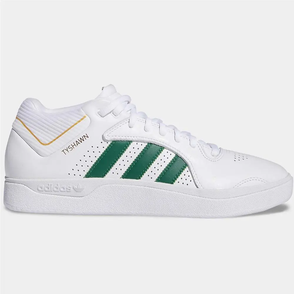 Adidas Tyshawn White/dark Green Mens Skate Shoe