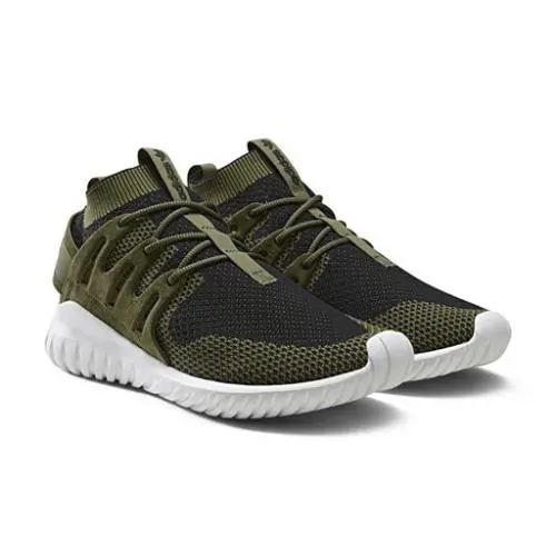 Adidas Originals Tubular Nova Primeknit Olive Cargo S80111 Sz 9.5 - Olive