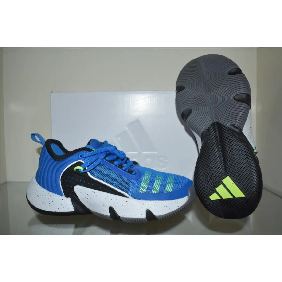 Adidas Boys Big Kid Trae Unlimited Basketball Shoes IG5905 Black/blue