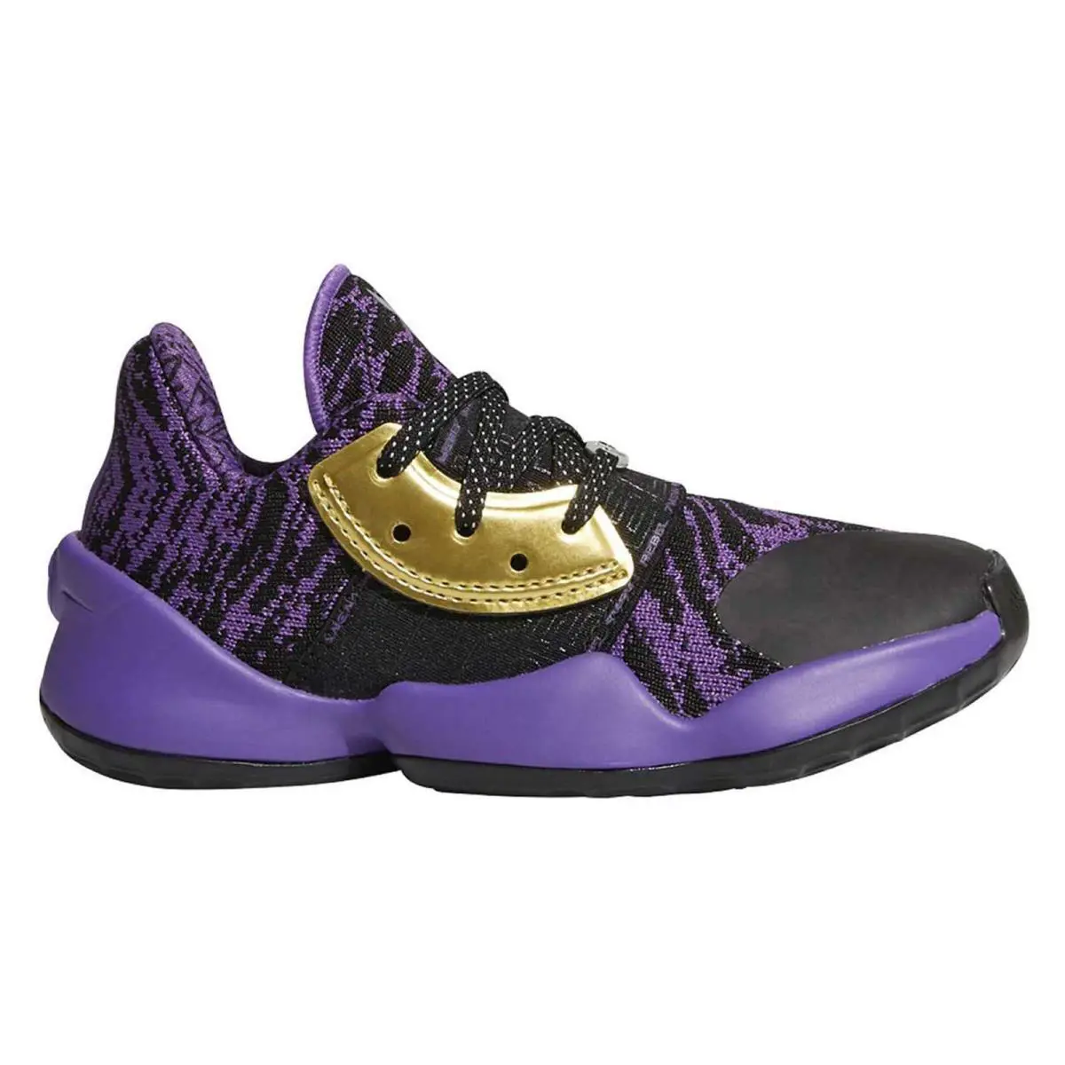 Adidas Boys Athletic Sneakers Harden Vol.4 Star Wars Lightsaber Lace-up Shoes - Black