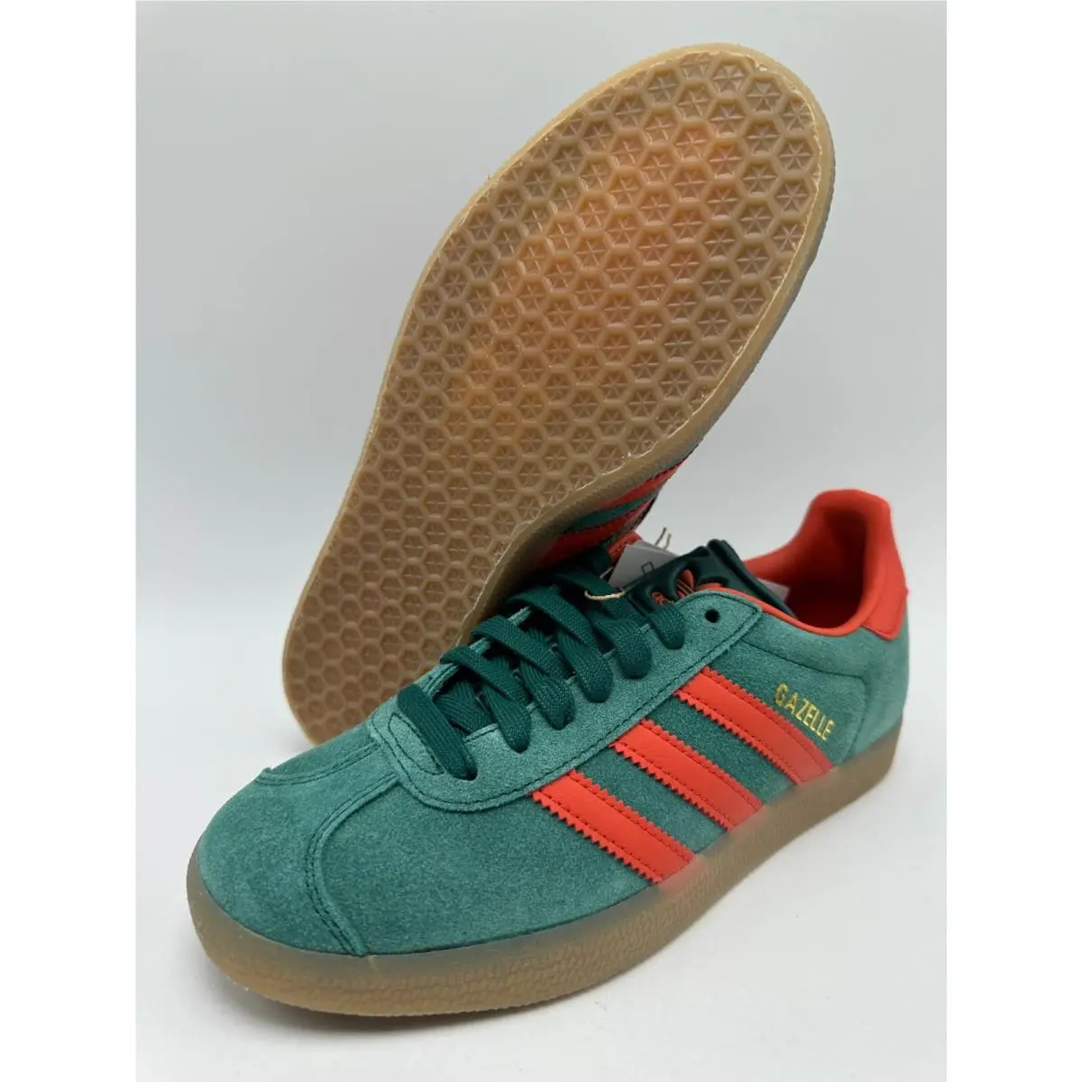 Adidas shoes - adidas Gazelle - Gazelle - IG6200 - COLLEGIATE GREEN/PRELOVED RED/GUM 4
