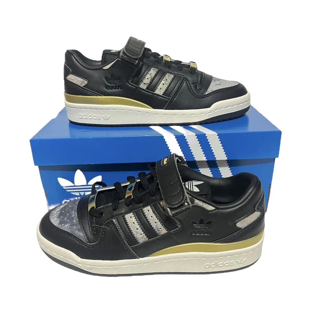 GY6476 Adidas Women’s Forum Low Candace Parker “black” Casual Sneakers - Black